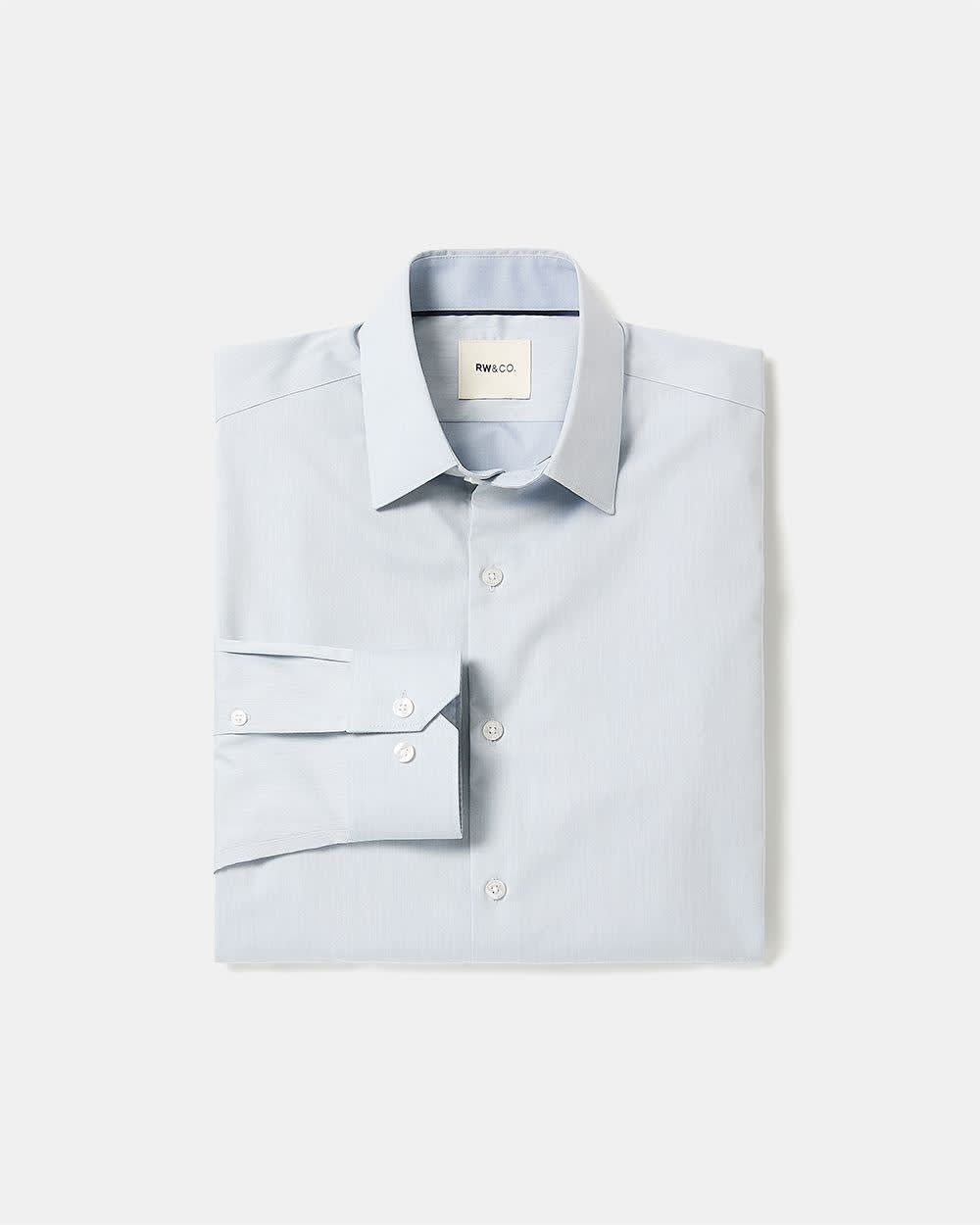 Slim Fit Denim-Like Dress Shirt