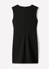 Woven Sleeveless Faux Wrap Dress with Twill Fabric
