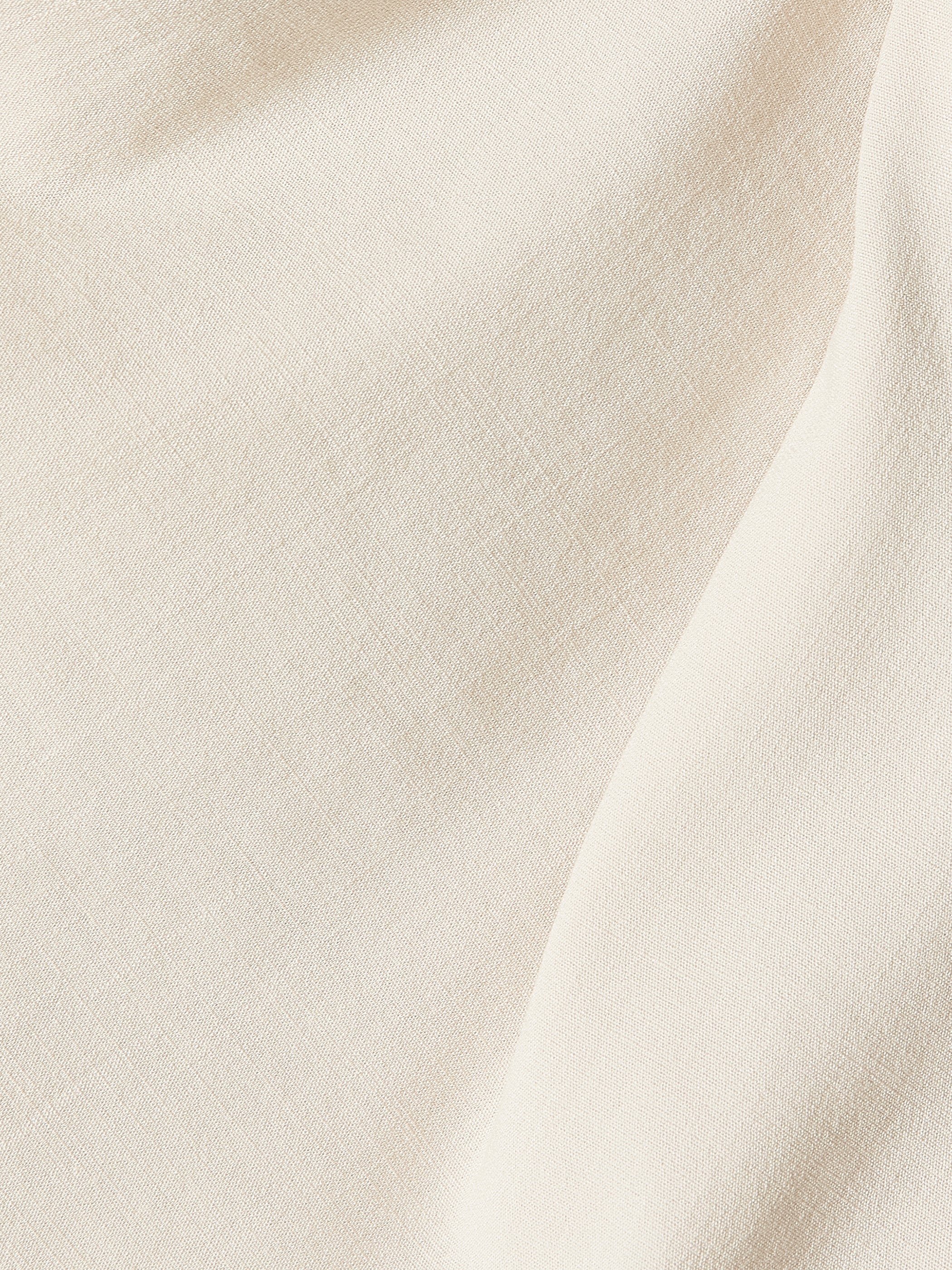 Woven Linen Blend Blouse with Shoulder Twist