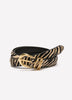 Leather Belt with Zebra Print