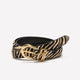 Leather Belt with Zebra Print