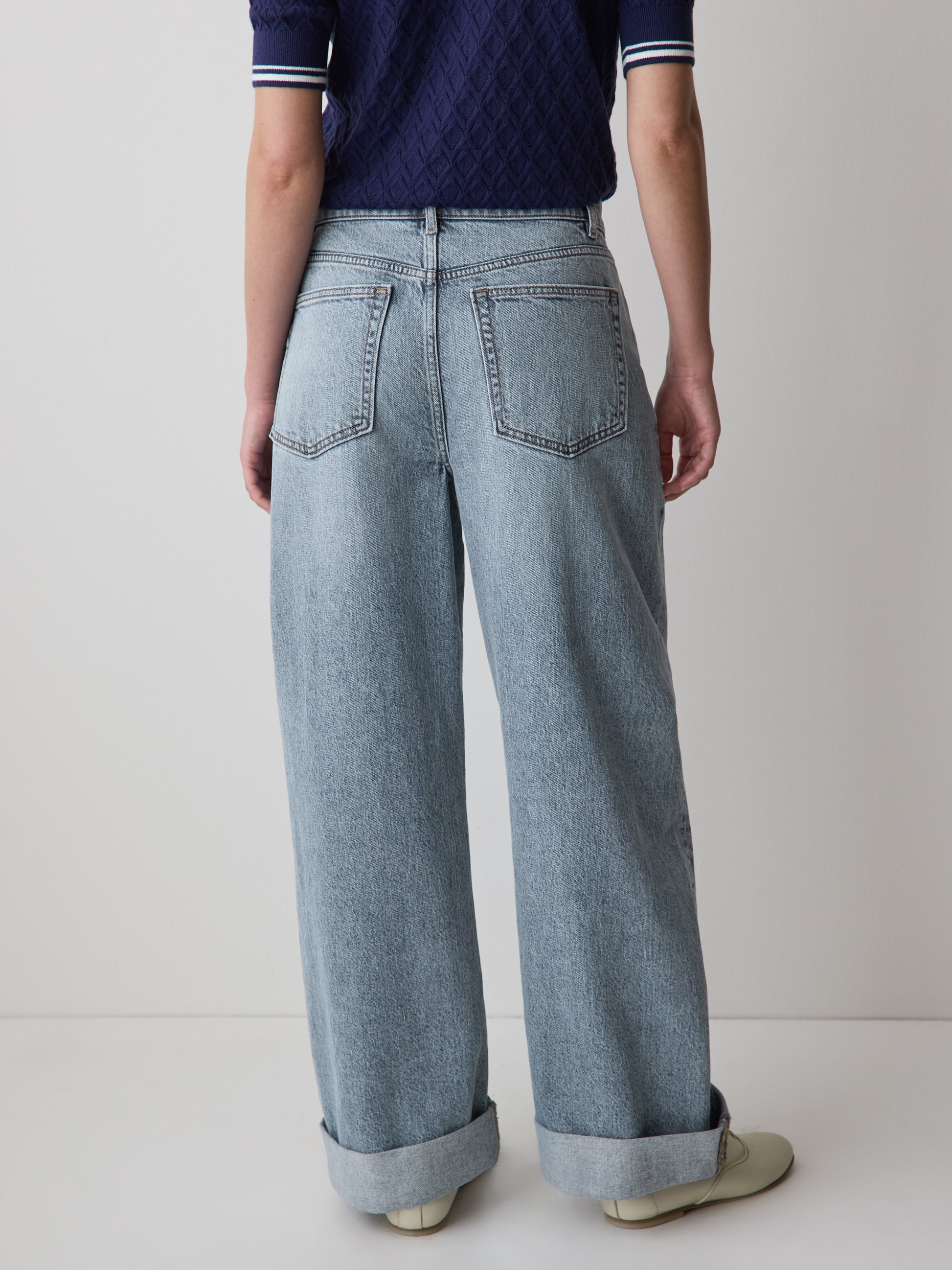 Slouchy Mid-Rise Jeans