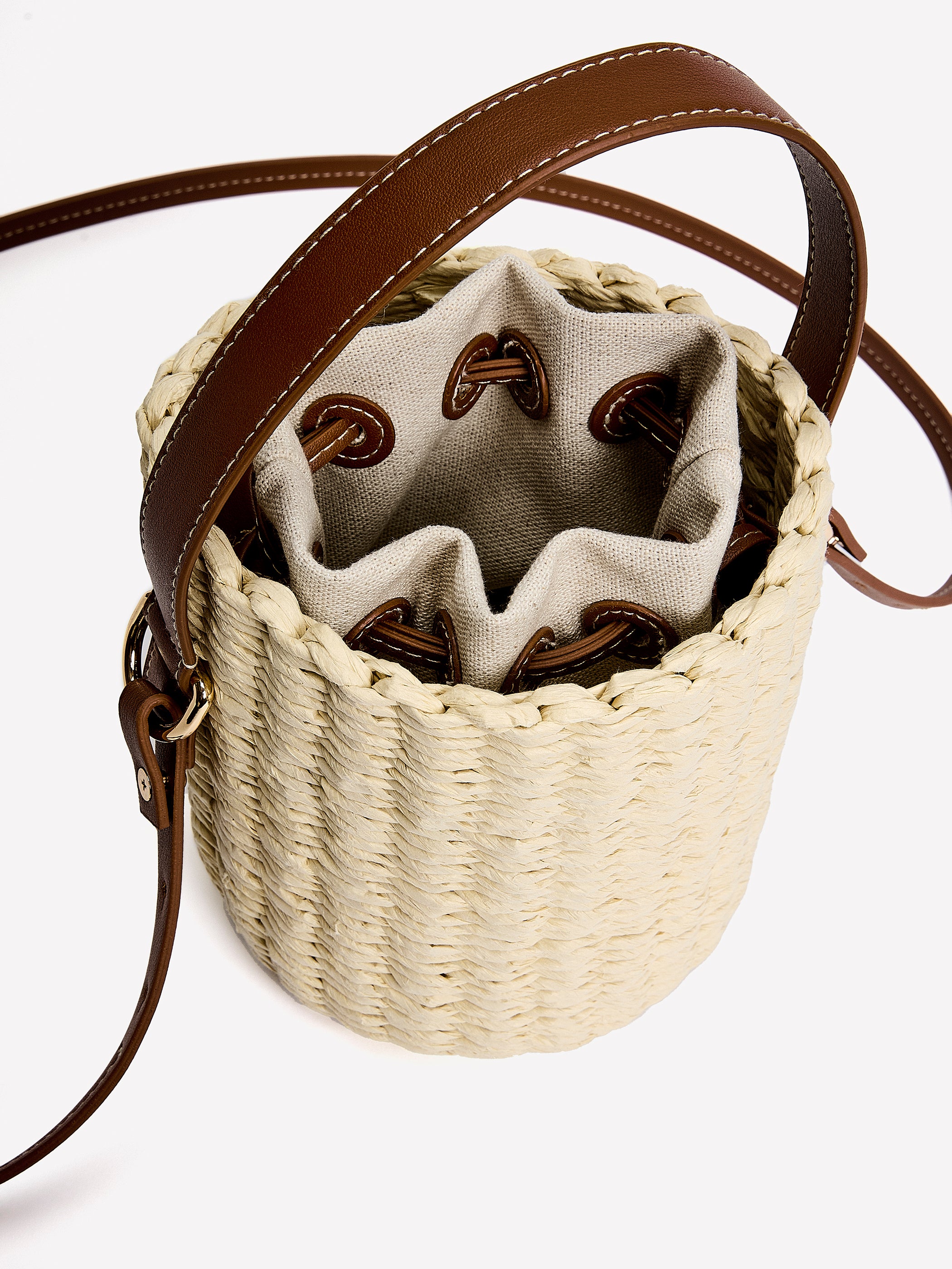Straw Bucket Bag