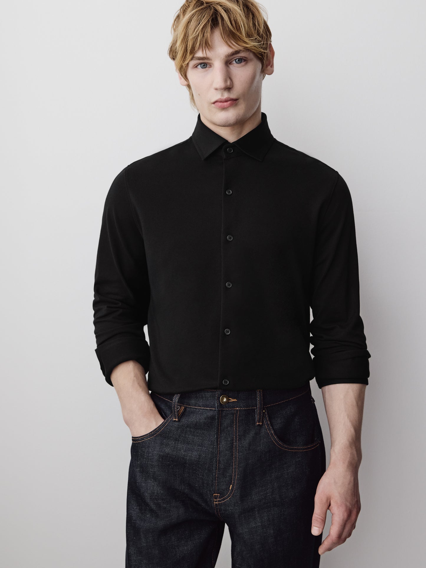 Piqué-Knit Shirt