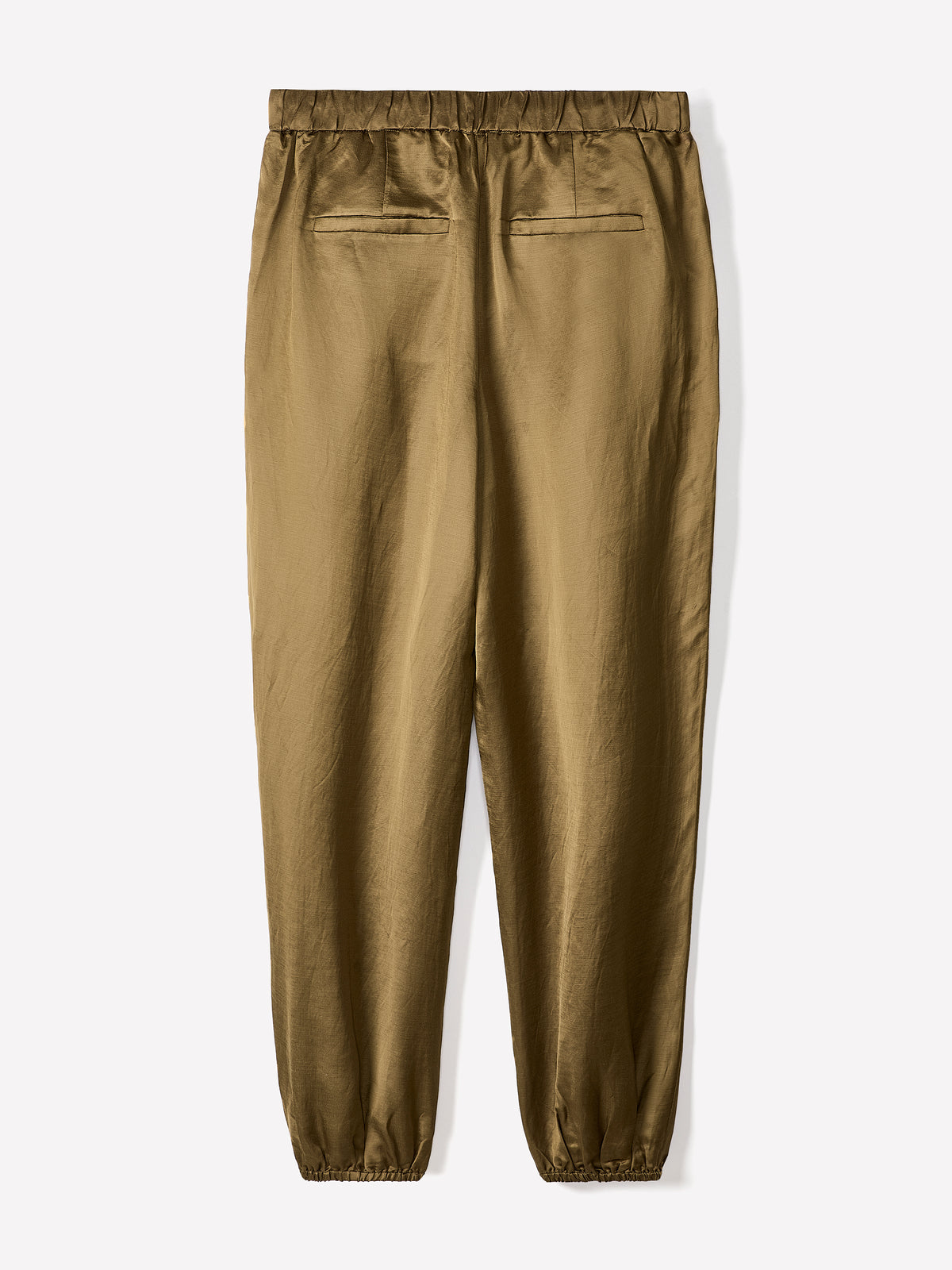 Satin High-Rise Balloon-Leg Pant