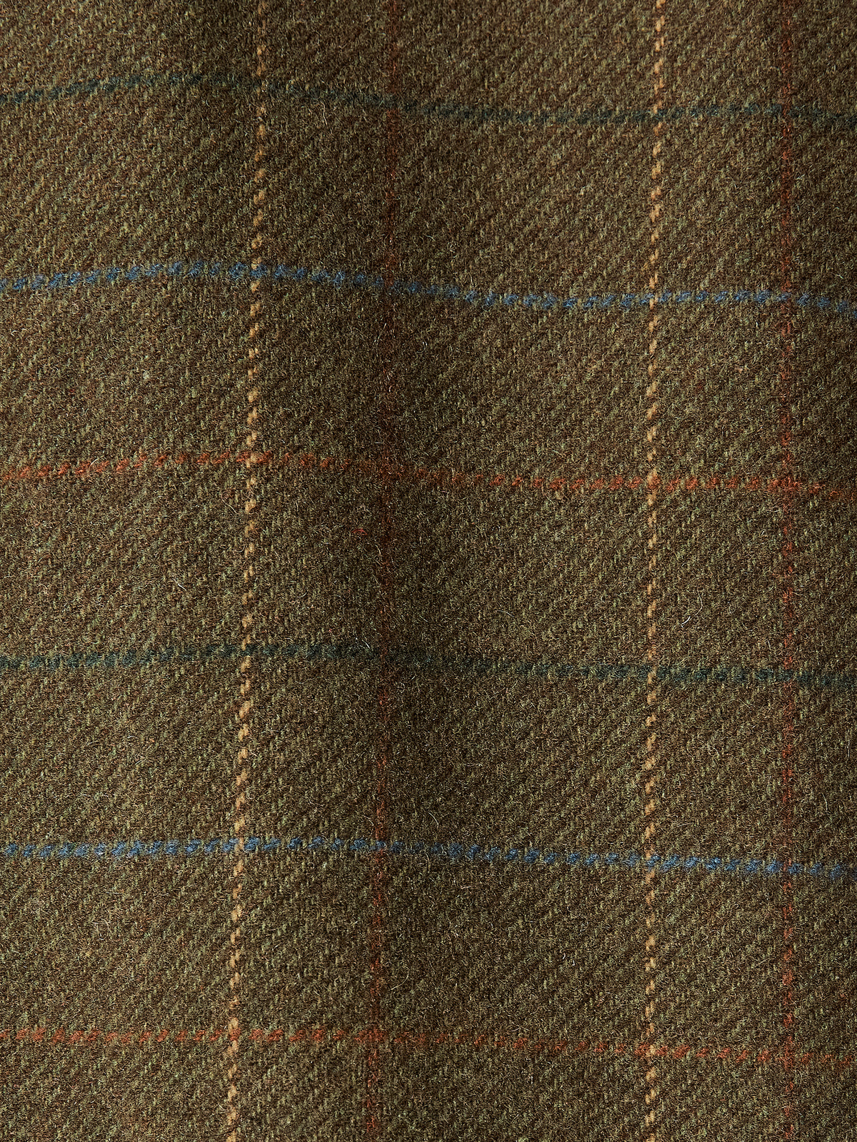 Wool Blend Check Overshirt Tailored Collar
