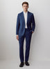 Blue Slim Fit Wool Suit Blazer