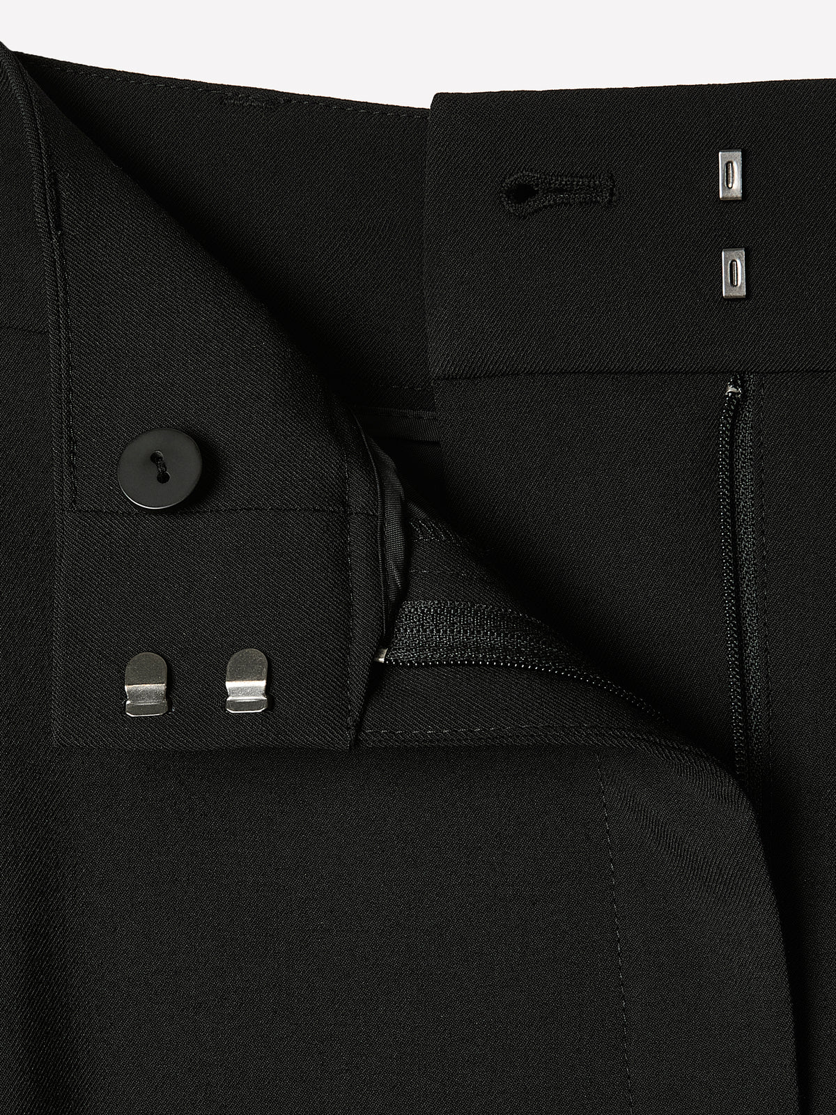 Twill High-Rise Barrel Ankle Pant