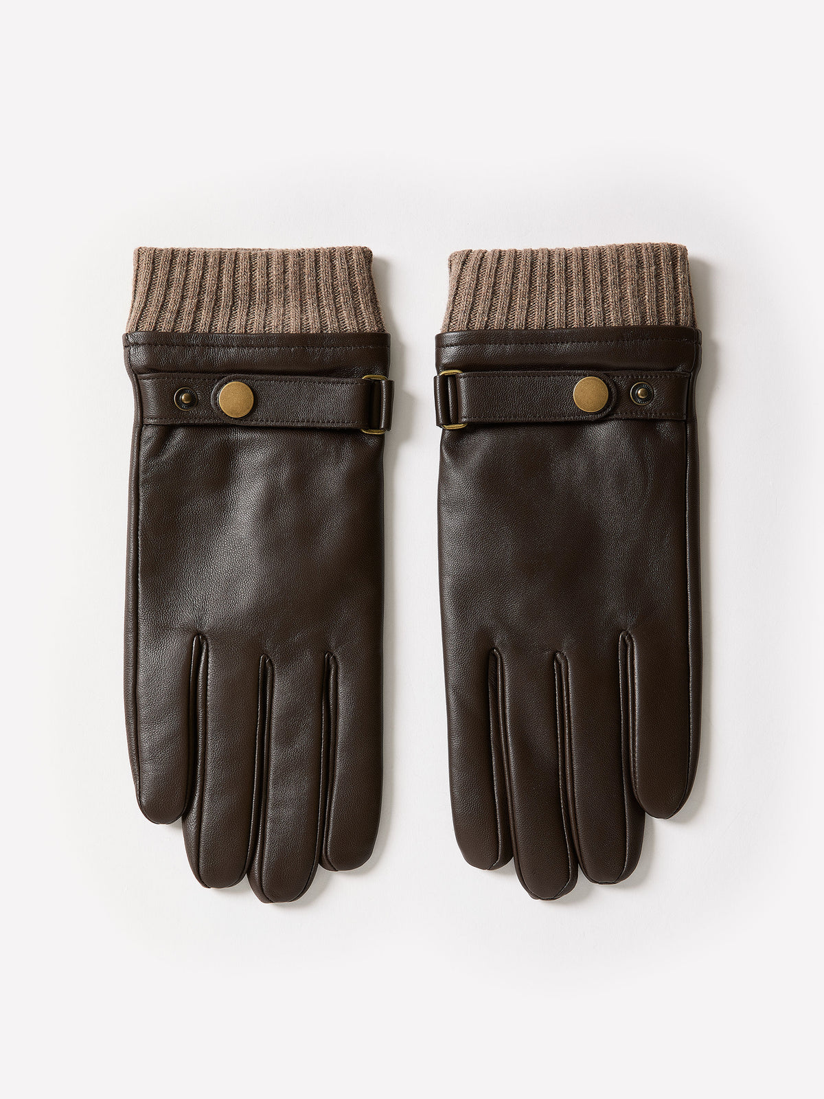Sheepskin Gloves With Leather Tab