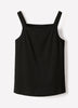 Knit Tank Top Squared Neck Organic Cotton
