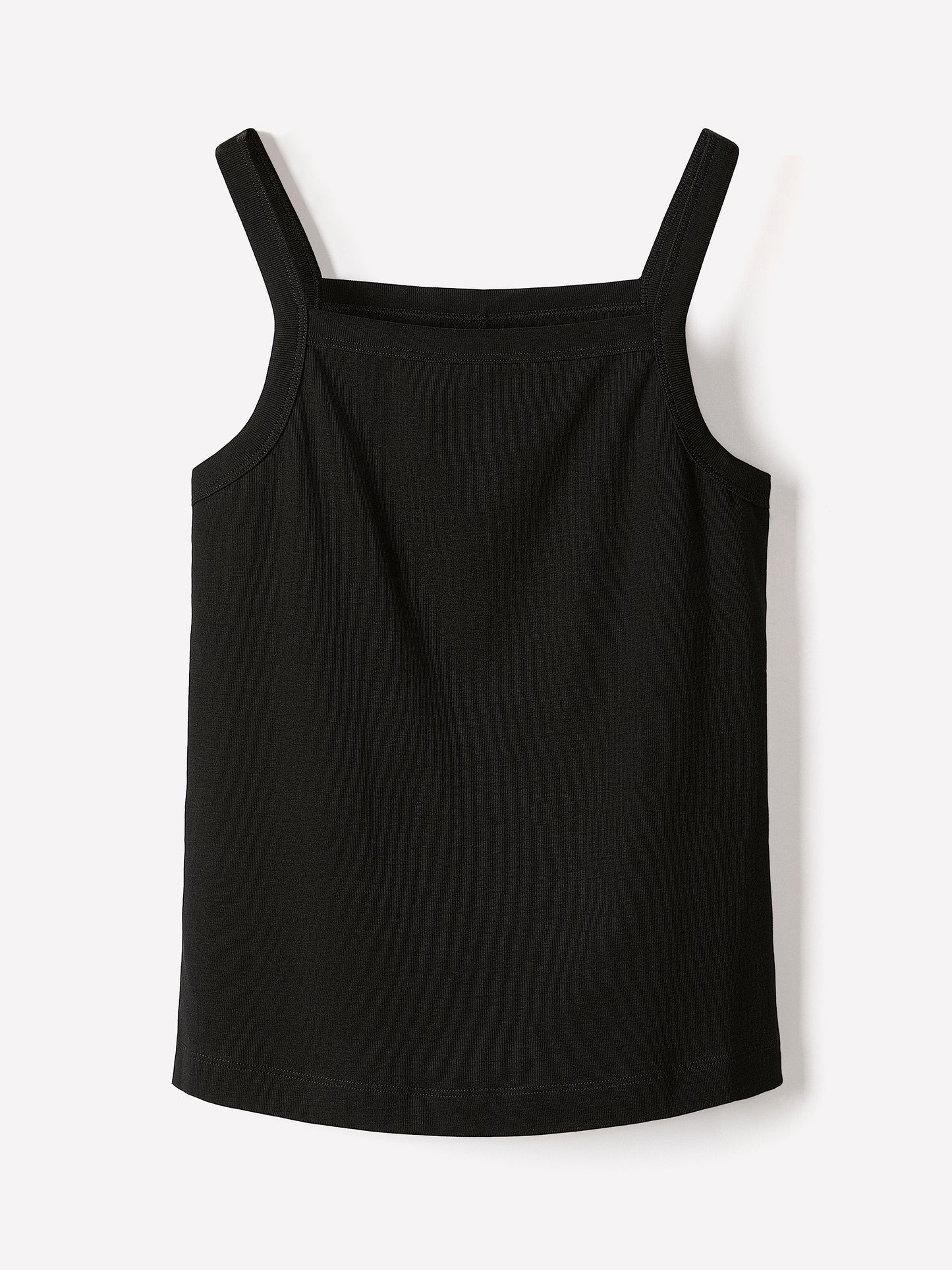 Knit Tank Top Squared Neck Organic Cotton