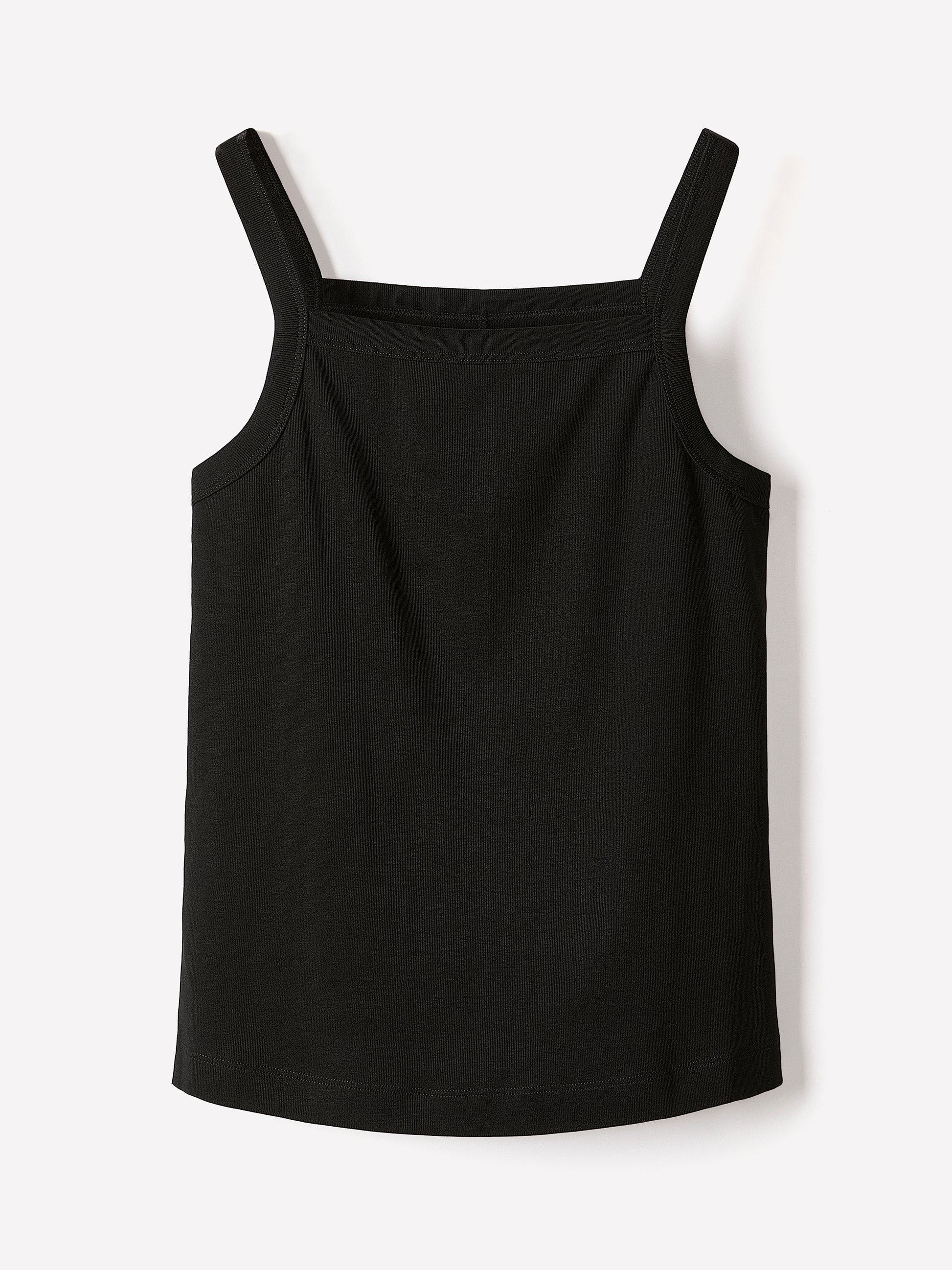 Knit Tank Top Squared Neck Organic Cotton