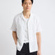 Short-Sleeve Solid Shirt with Camp Collar