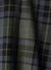 Woven Plaid Button-Up Shirt with Cape Detail