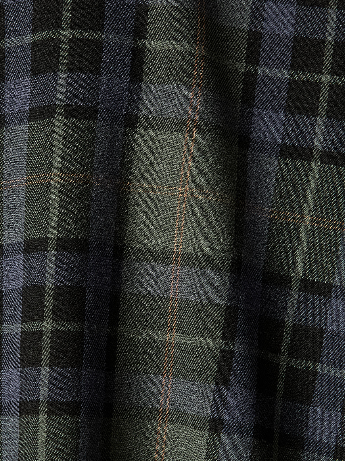 Woven Plaid Button-Up Shirt with Cape Detail