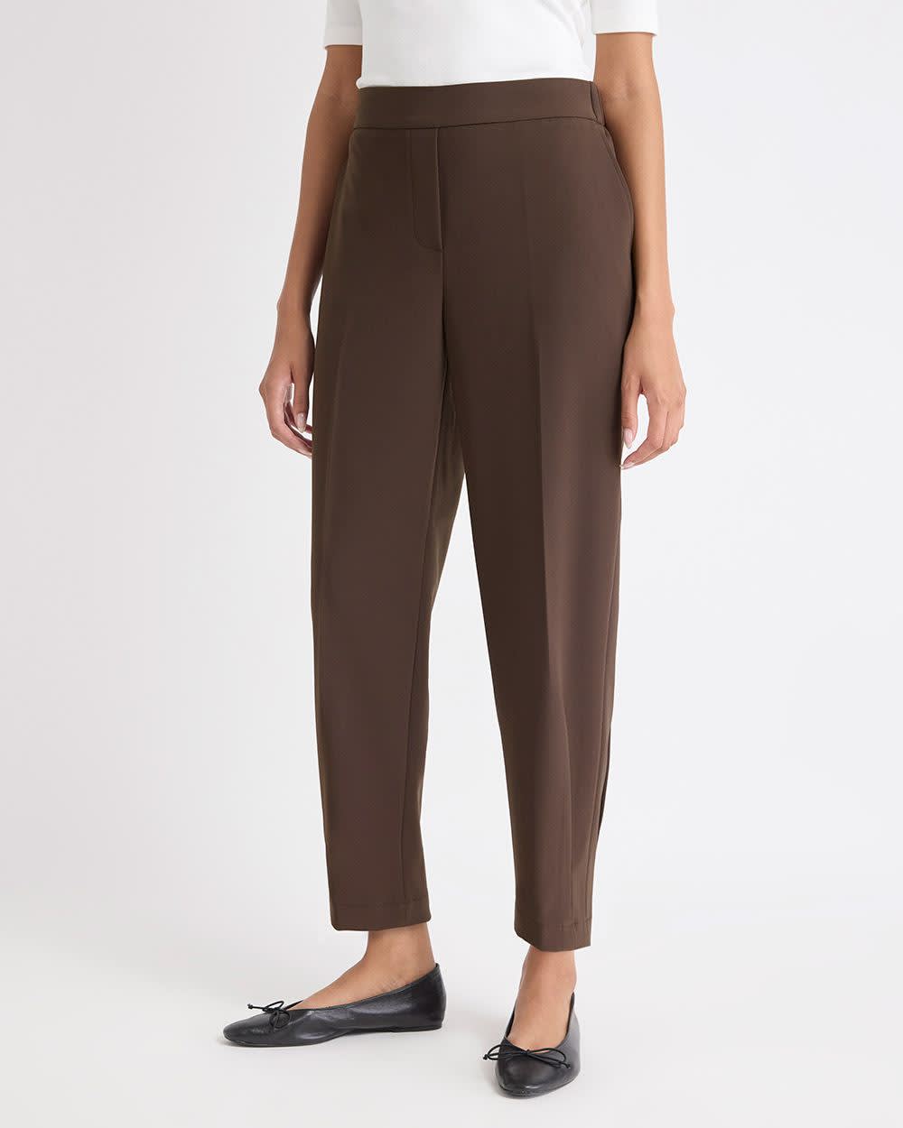 Mid-Rise Tapered-Leg Flowy Jogger Pant