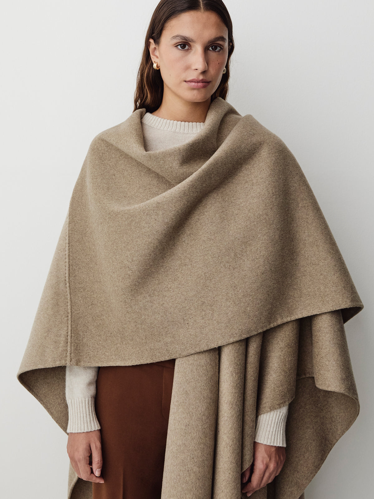 Wool-Blend Blanket Scarf