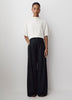 Ultra Wide Leg High Rise Stretch Woven Pant