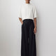 Ultra Wide Leg High Rise Stretch Woven Pant