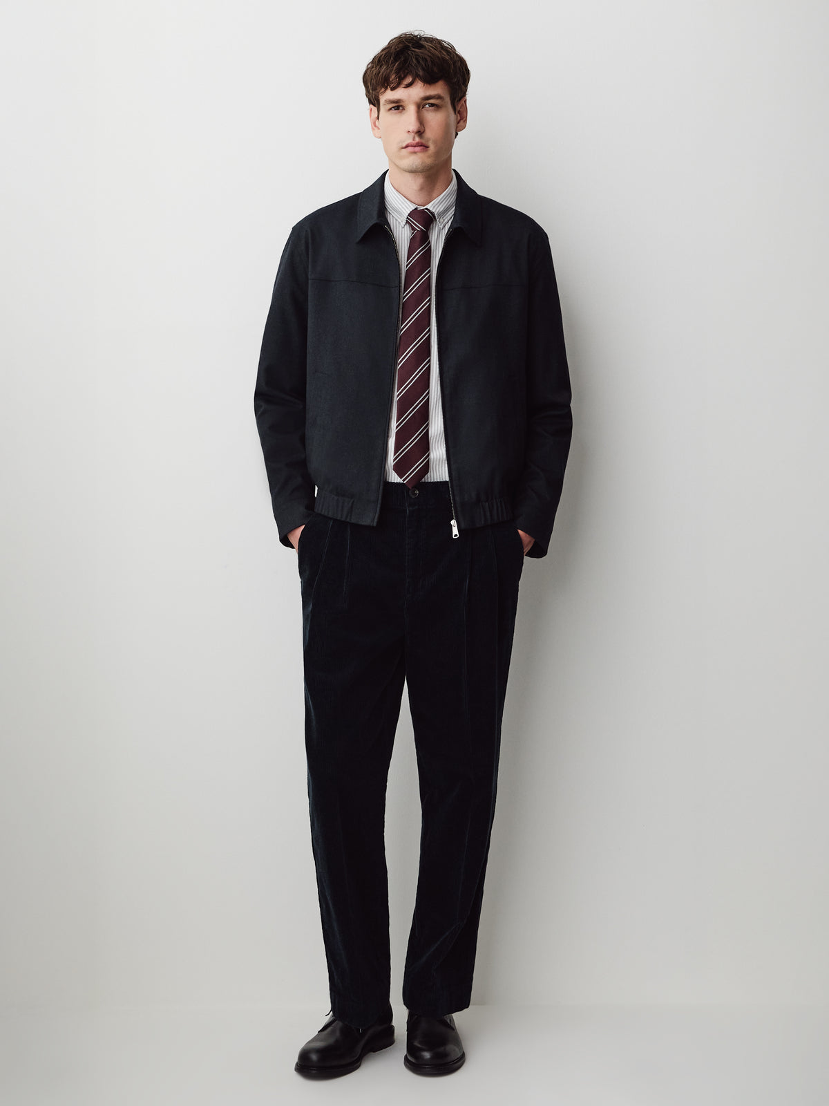 Brushed-Knit Milkman Jacket