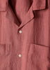 Short-Sleeve Linen Shirt with Camp Collar