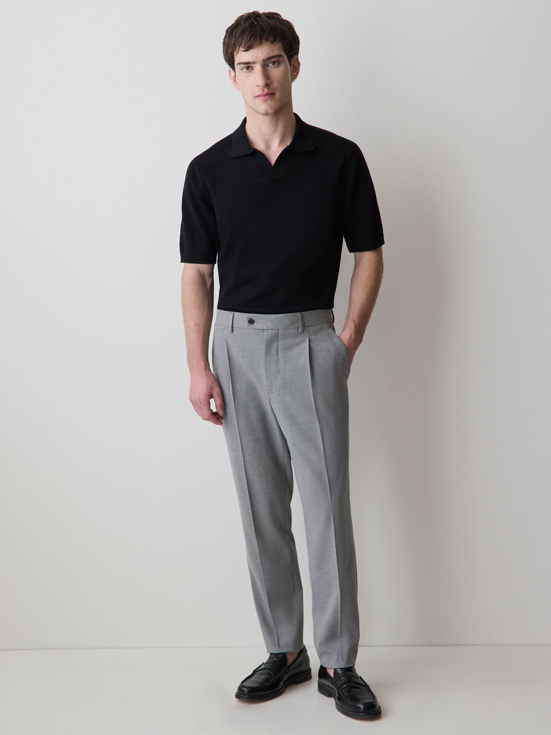sachin and babi light blue dress Men's Tapered-Leg Pleated Dress Pant Grey Stretch Woven – RW&CO
