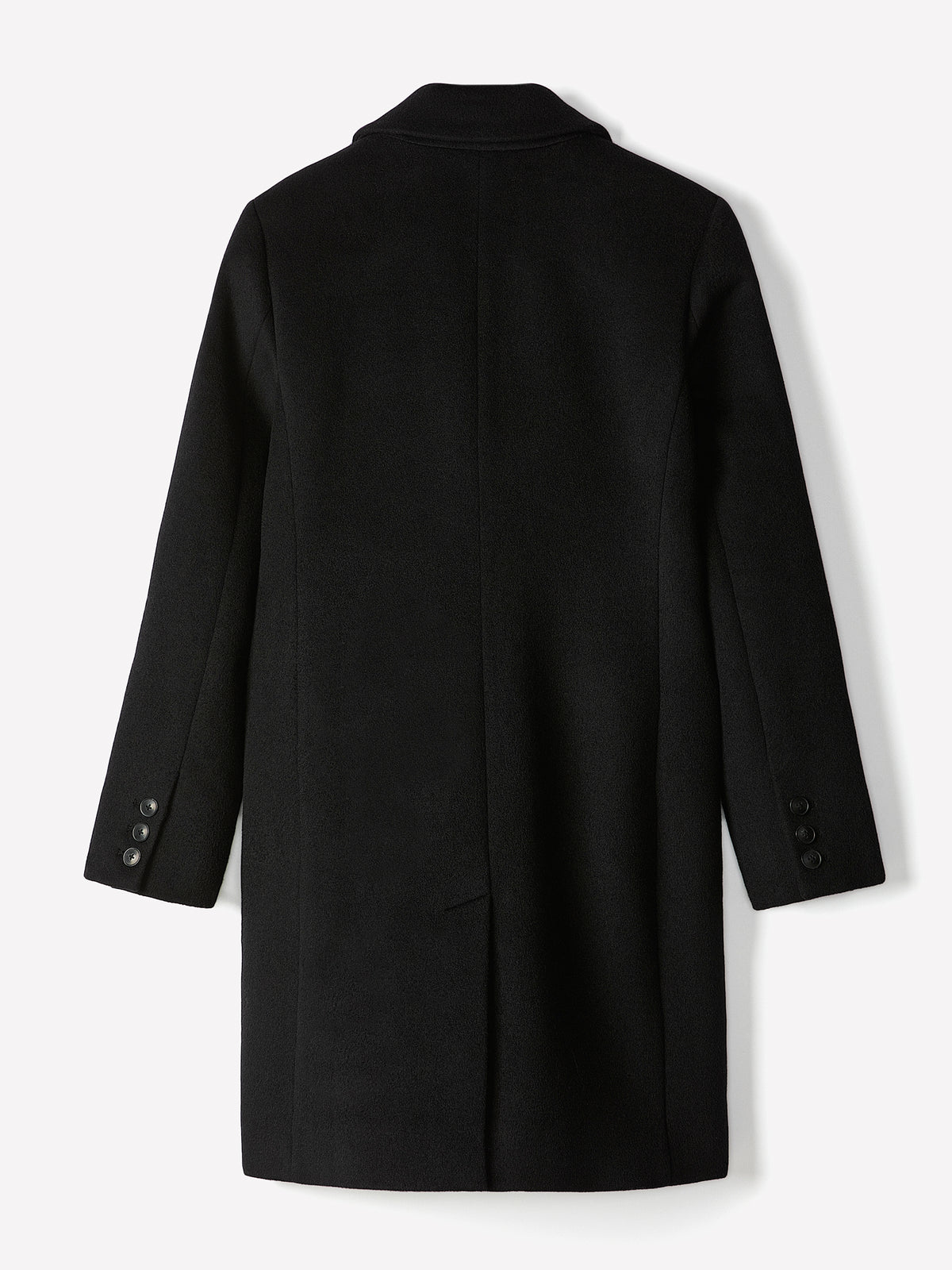 Classic Wool-Blend Three-Button Coat
