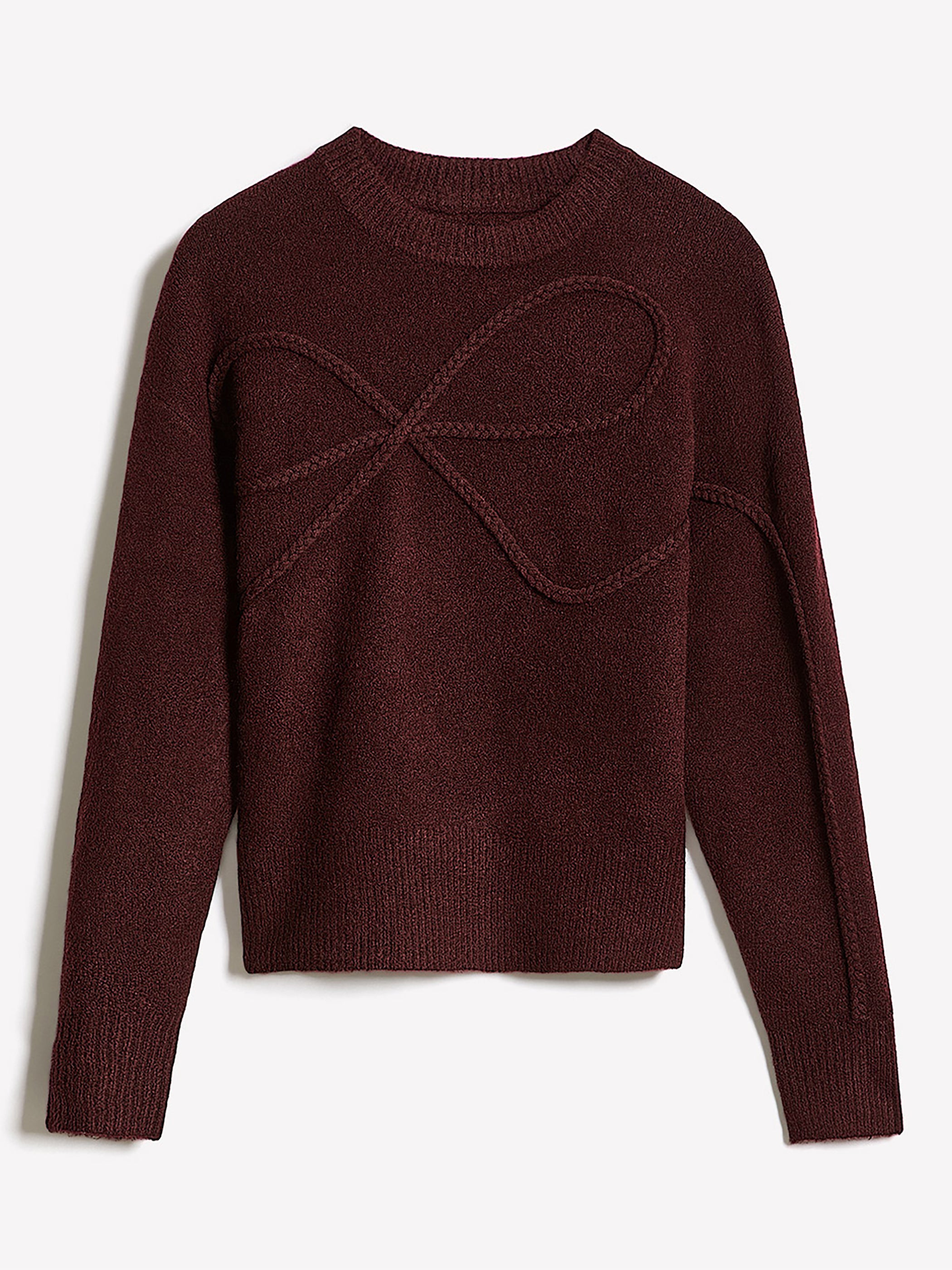 Pull à Col Rond et Manches Longues avec Boucle