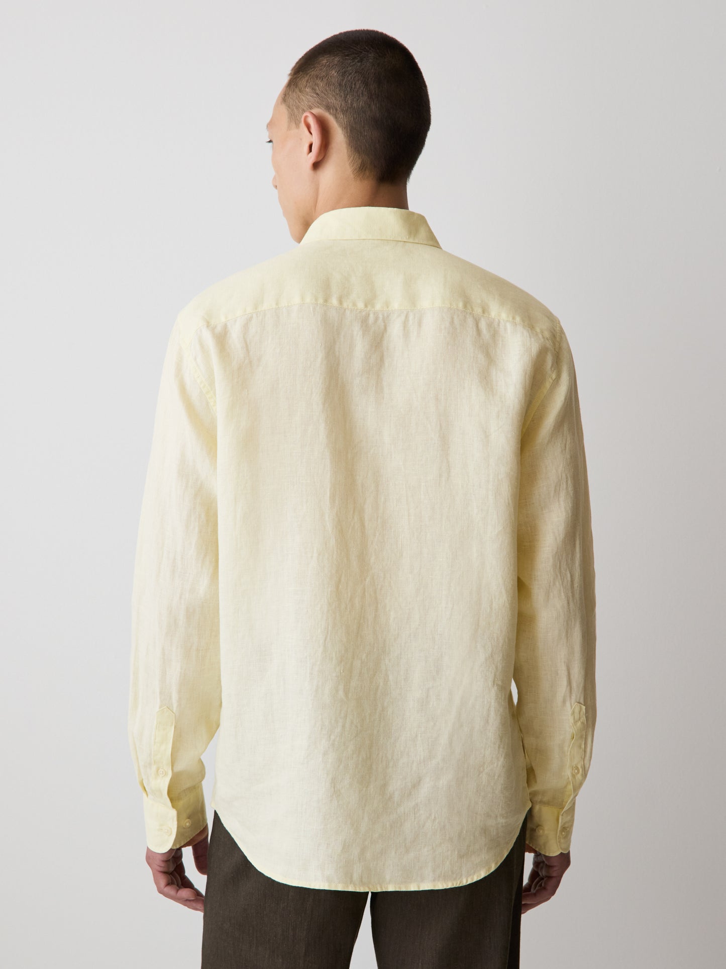 Long-Sleeve Linen Shirt