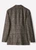 Plaid Wool-Blend Blazer