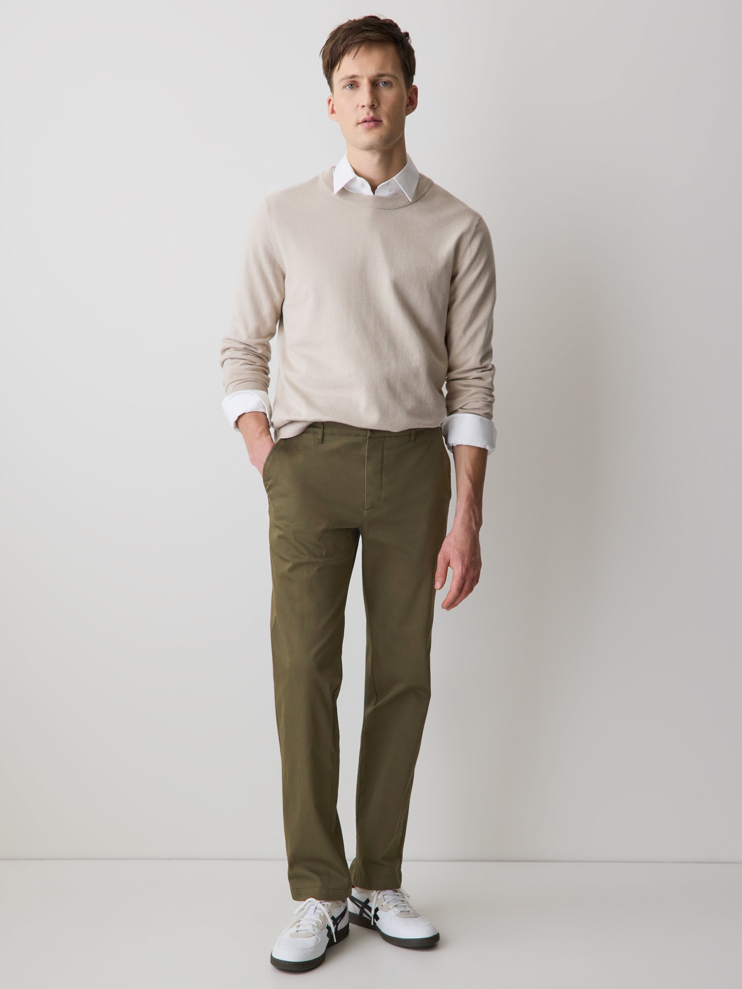 Pantalon Chino Ultra-Extensible à  Coupe Étroite