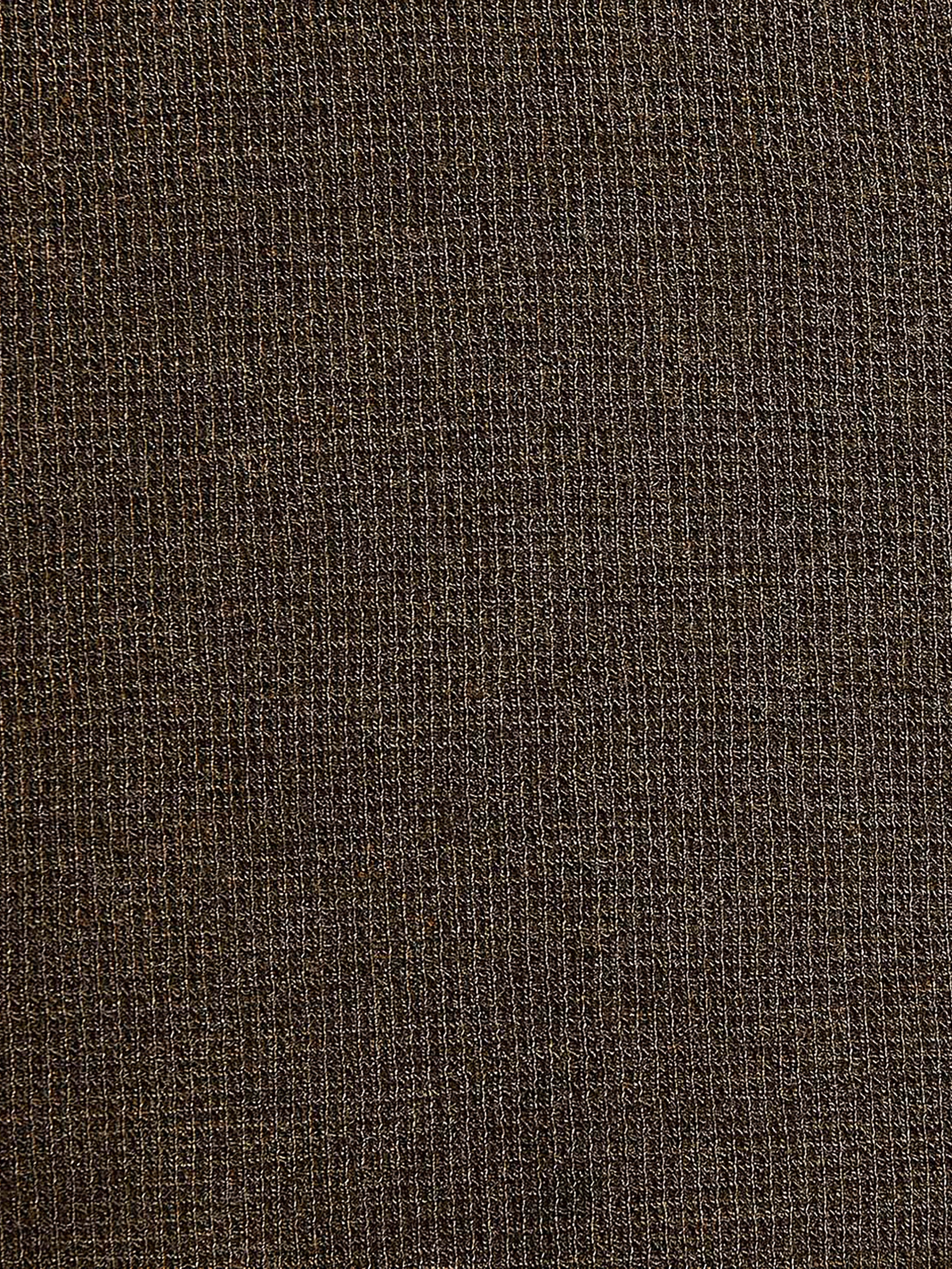 T-shirt Gaufré à Manches Longues et Col Henley