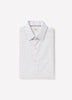 Slim Fit Cotton Shirt Brown Micro Geo