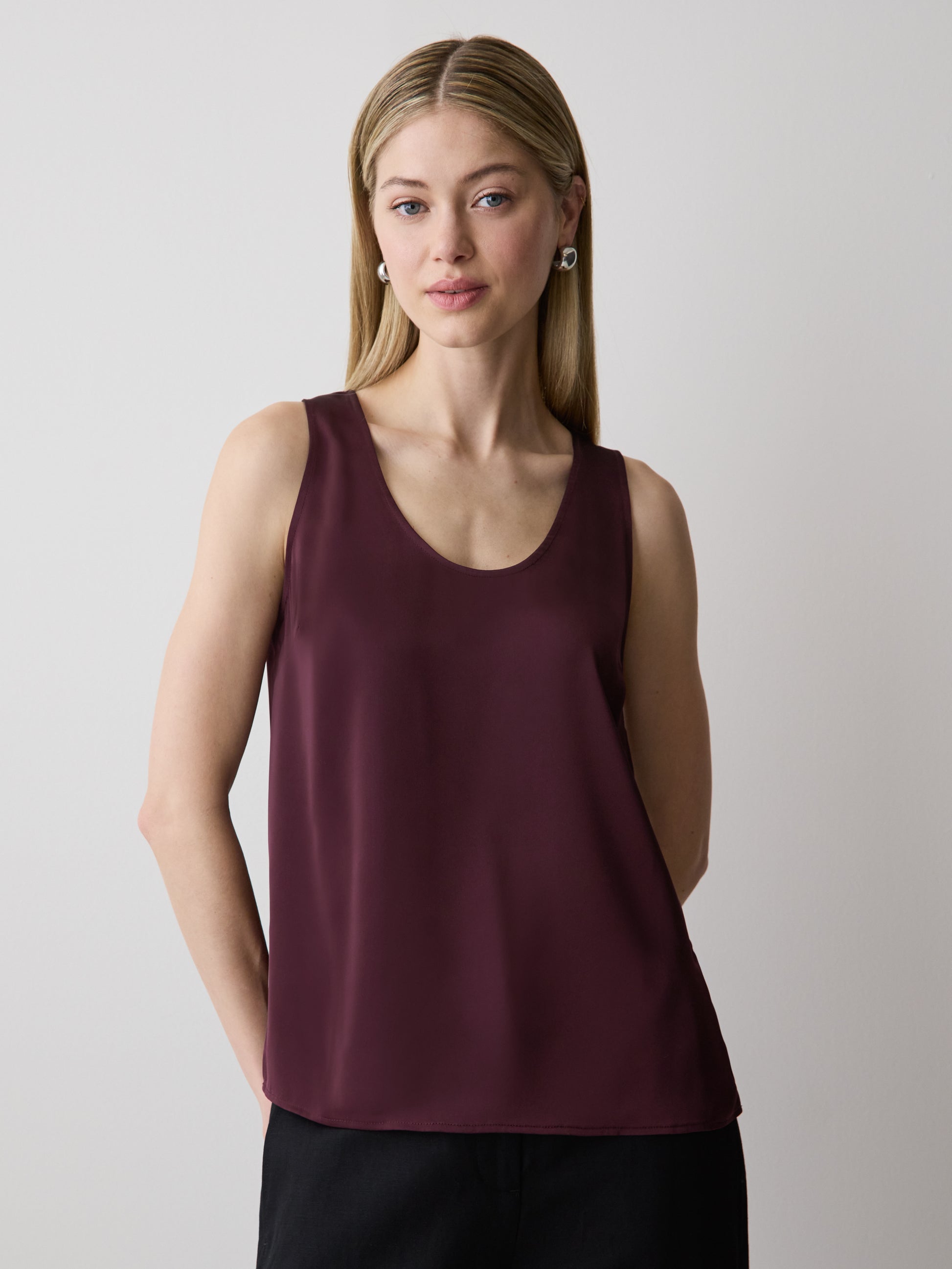 U-Neck Satin Cami
