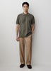 Men's Knit Polo Shirt Tailored Collar