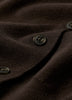 Knit Cardigan Cotton Nylon Blend Mock Neck