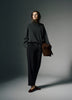 Long-Sleeve Mock-Neck Merino-Blend Sweater