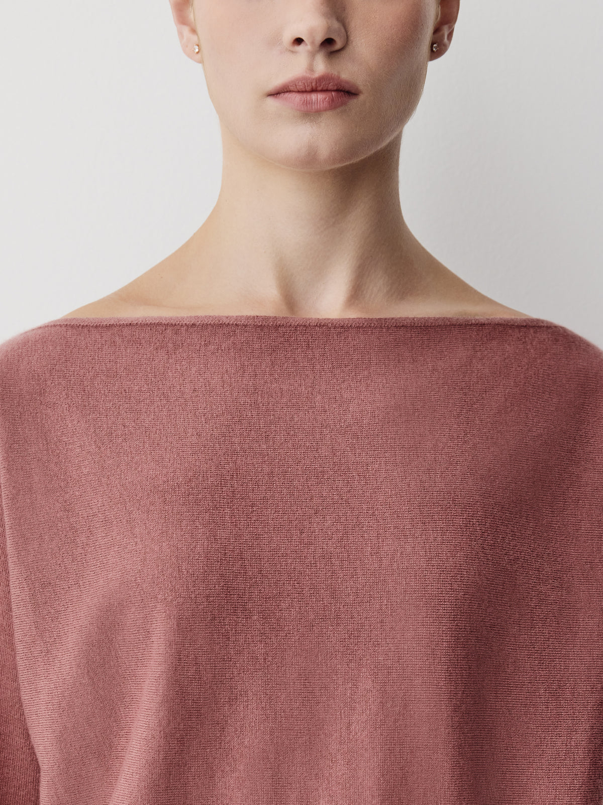 Long-Sleeve Off-the-Shoulder Merino-Wool Sweater