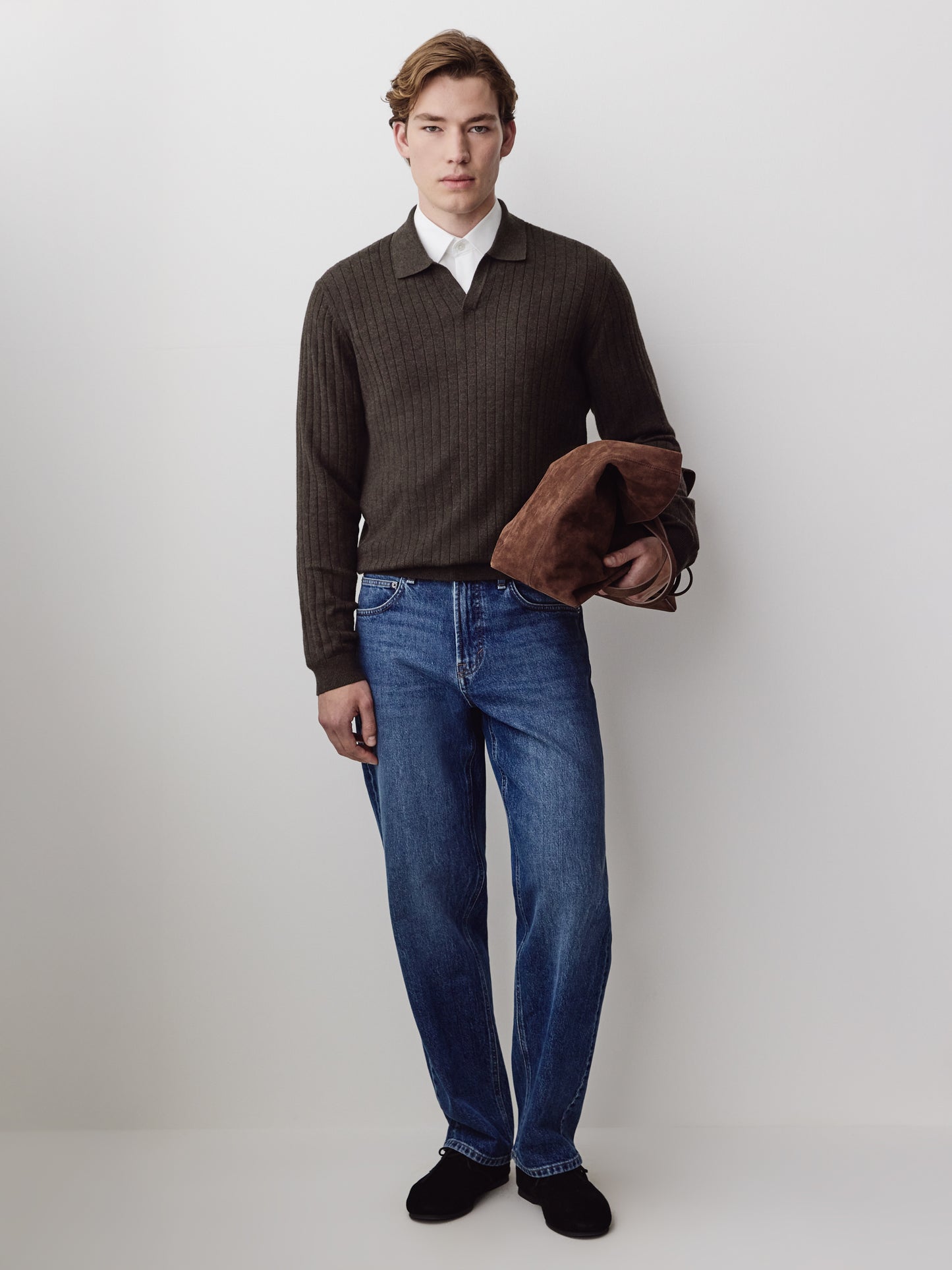 Men's Knit Cotton Blend Sweater