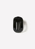 Plastic Hair Clip with Flat Resin Grip, 5x8cm