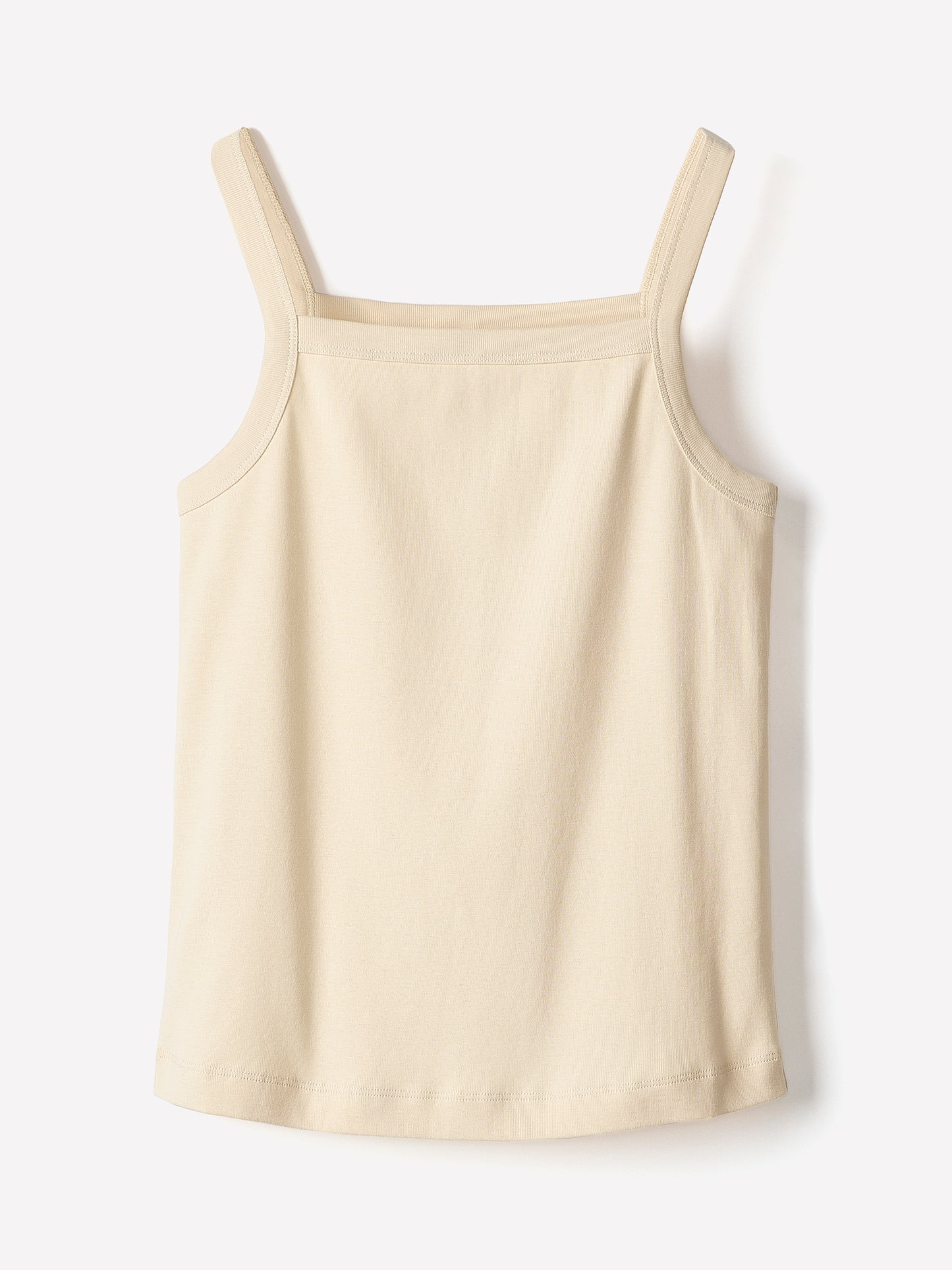 Knit Tank Top Squared Neck Organic Cotton