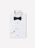 White Tailored Fit Tuxedo Shirt with French Cuffs