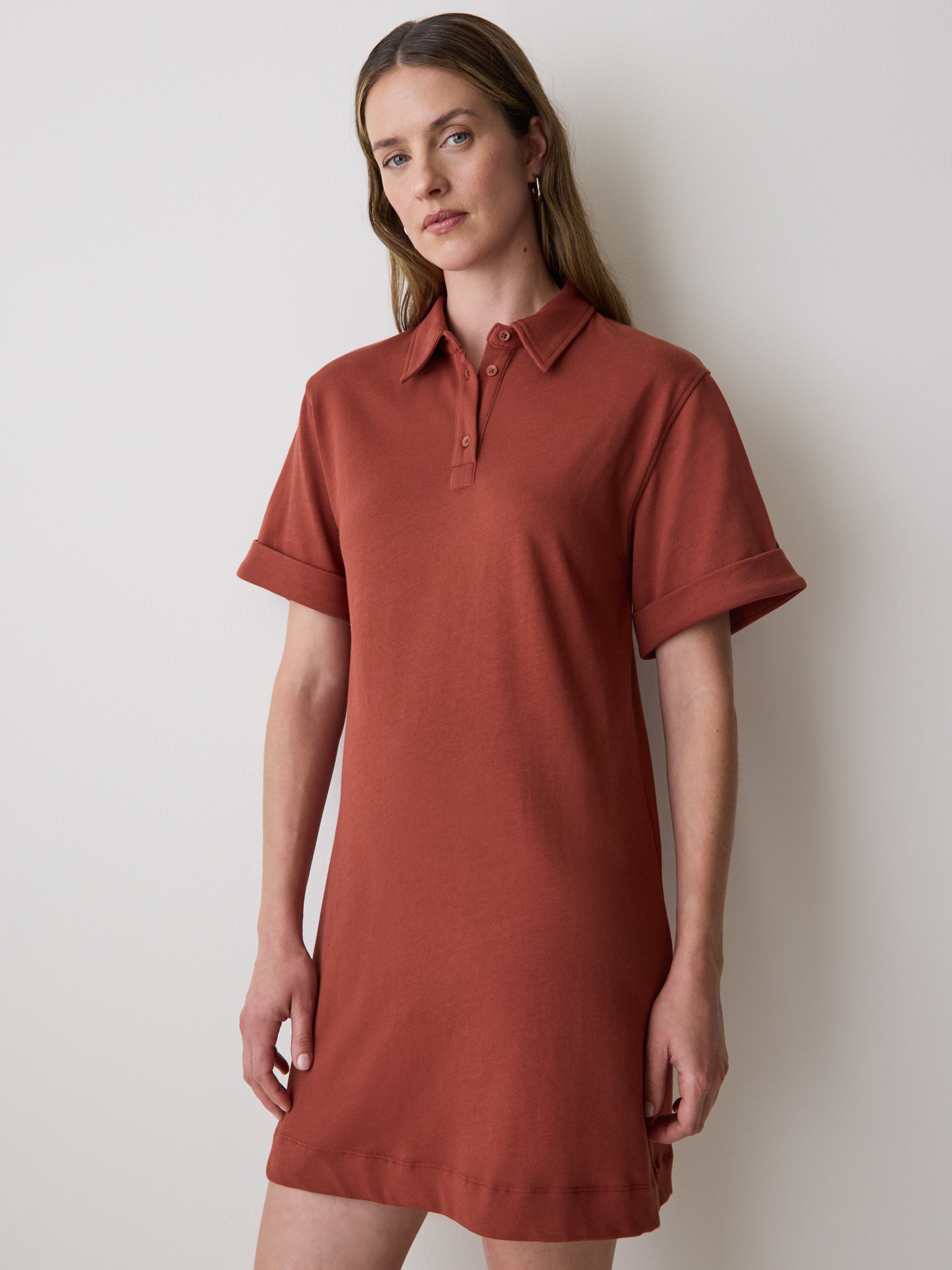 Short-Sleeve Polo Dress