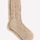 Super-Soft Crew Socks with Cable Stitches