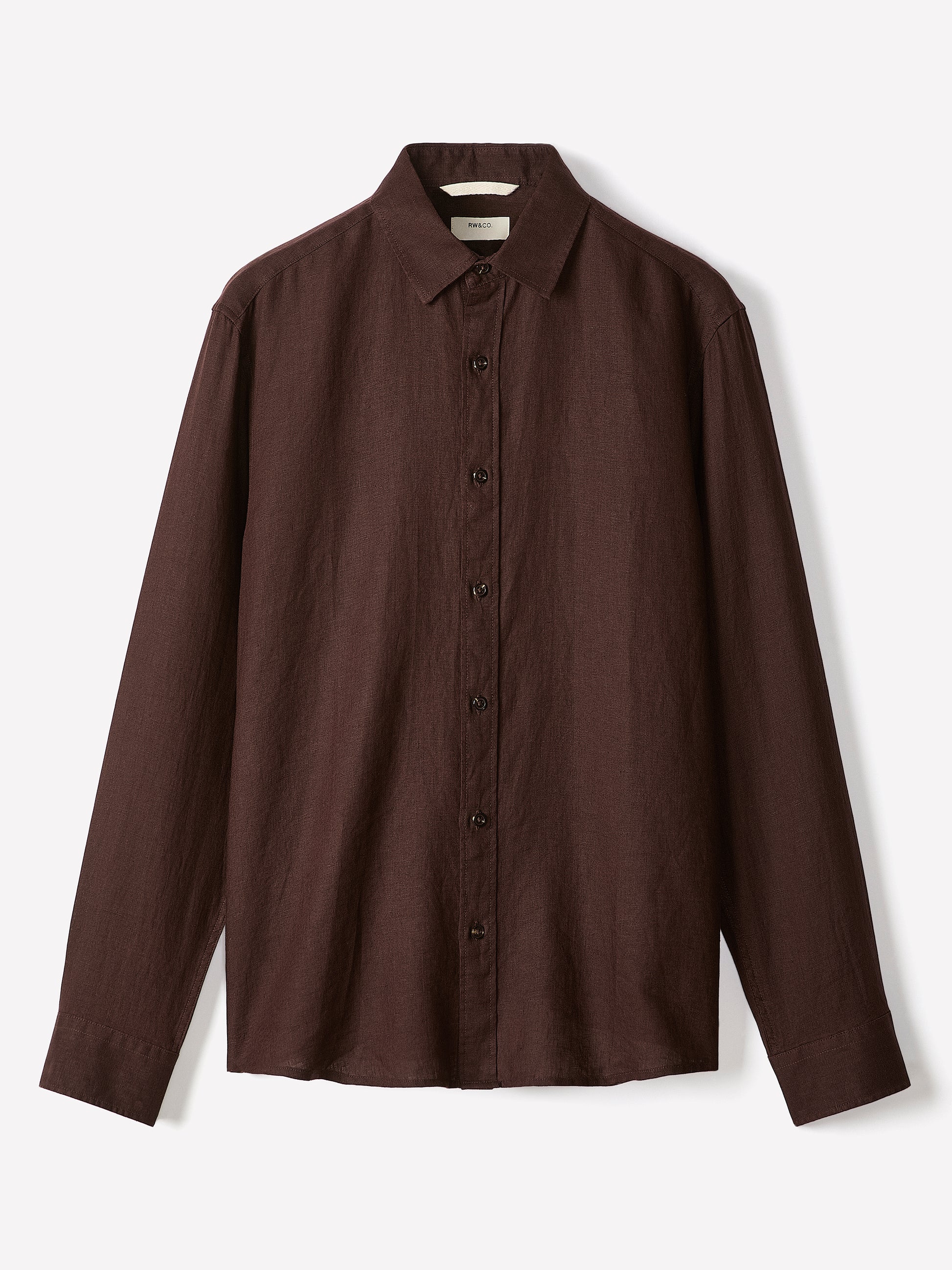 Long-Sleeve Linen Shirt