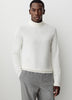Long Sleeve Mock Neck Pullover Sweater Cotton Blend
