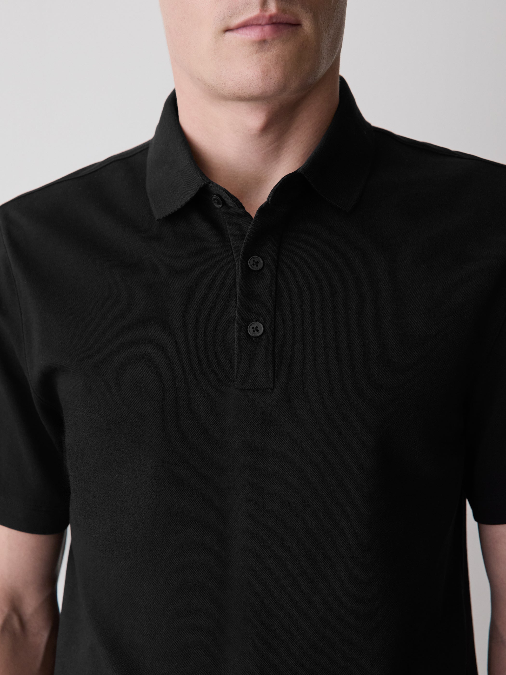 Men's Short-Sleeve Tailored Piqué Polo Shirt – RW&CO