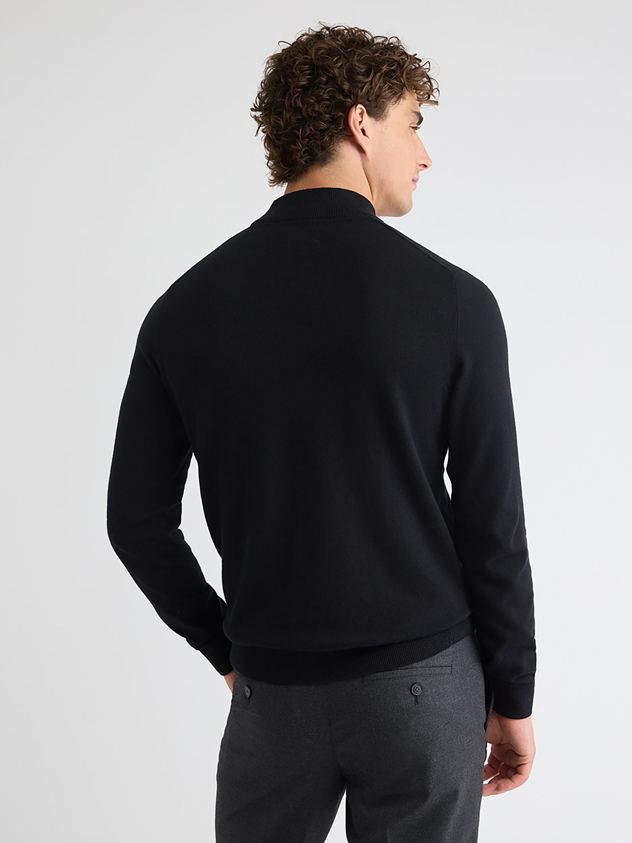 Long-Sleeve Mock-Neck Sweater