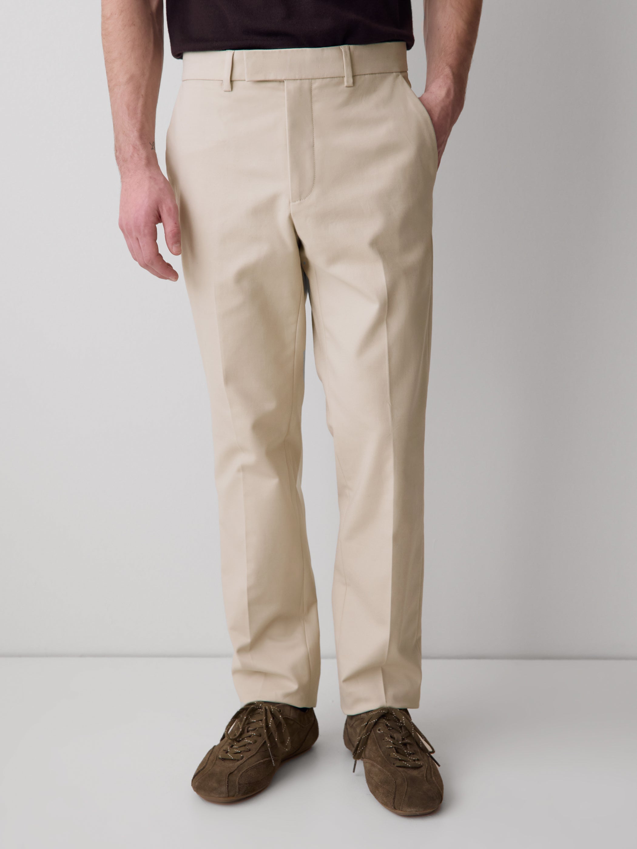 Pantalon de Ville Chino à Coupe Étroite