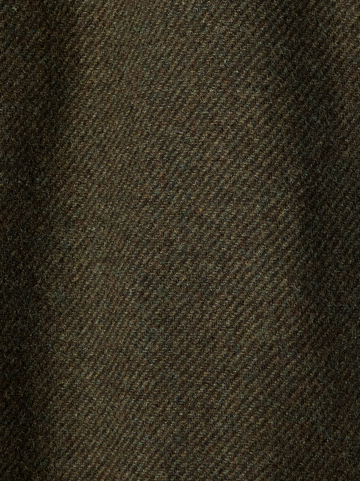 Wool Blend Short Jacket Green